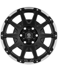 Jante ALU, SPARCO Dakar Noir mat / liseré poli / rivets 7.5X17 6/139.7ET24, Alésage 106.1