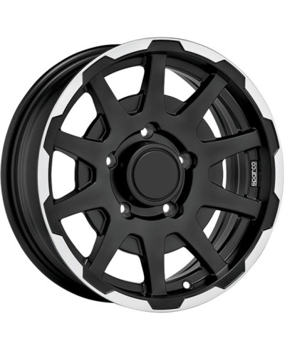 Jante ALU, SPARCO DAKAR  - Noir mat / liseré poli 5.5X16 5/139.7, Alésage 108.3