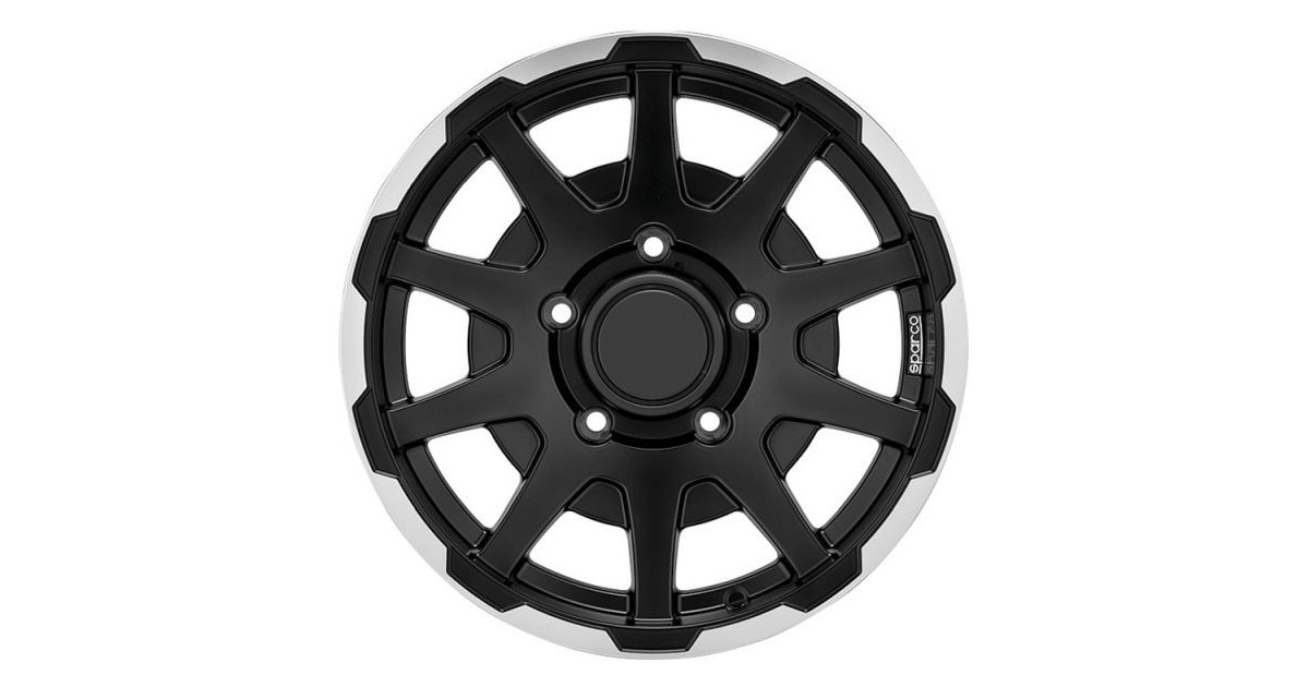 Jante ALU, SPARCO DAKAR  - Noir mat / liseré poli 5.5X16 5/139.7, Alésage 108.3