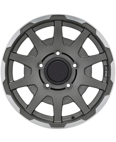 Jante ALU, SPARCO DAKAR - Anthracite foncé mat / liseré poli 5.5X16 5/139.7, ET0 , Alésage 108.3