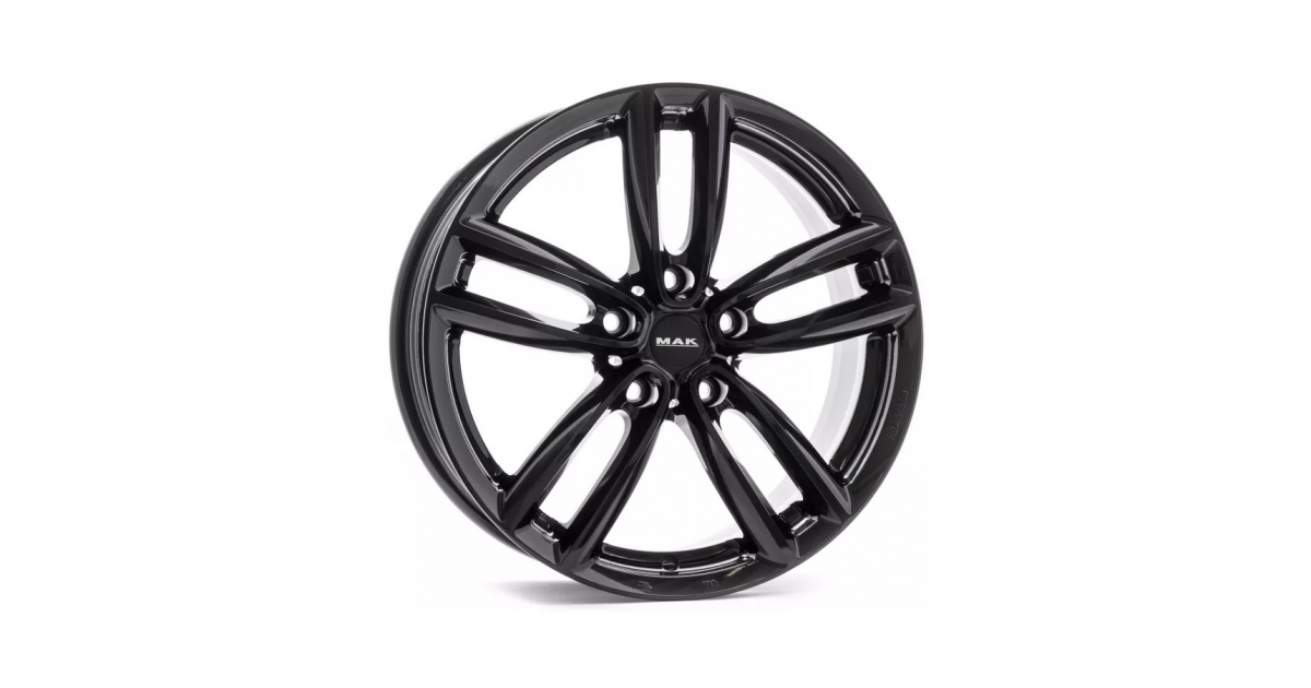 Jante Alu MAK Oxford Gloss Black 7x16 5x112 ET52 , Alésage 66.6