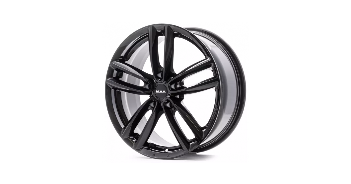 Jante Alu MAK Oxford Gloss Black 7x16 5x112 ET52 , Alésage 66.6