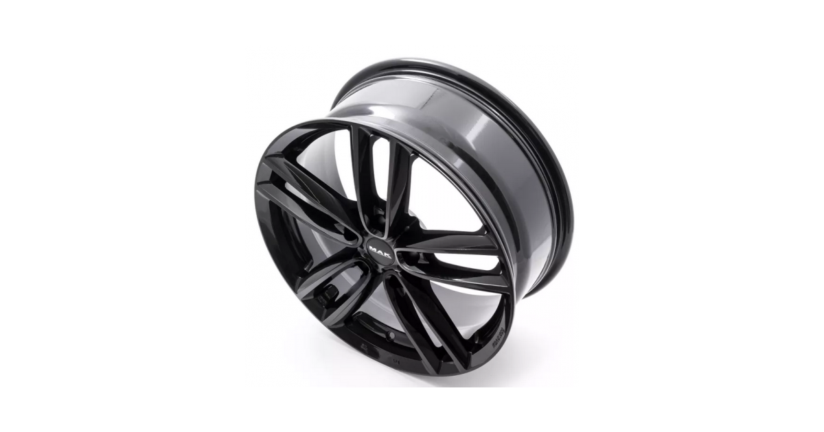 Jante Alu MAK Oxford Gloss Black 7x16 5x112 ET52 , Alésage 66.6