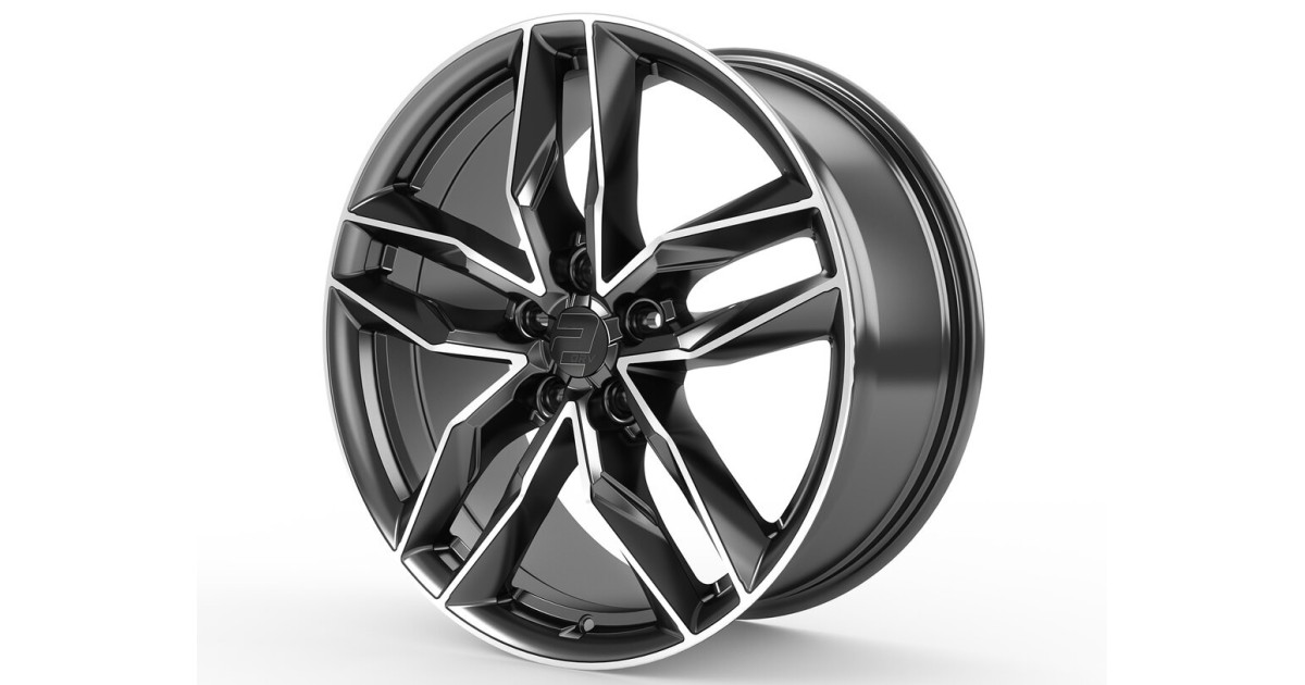 Jante ALU, Wheelworld - 2DRV WH40 DGMP+ Dark Gunmetal / ANTHRACITE FONCE FACE POLIE  8X19 5/112 ET40, Alésage 66.6