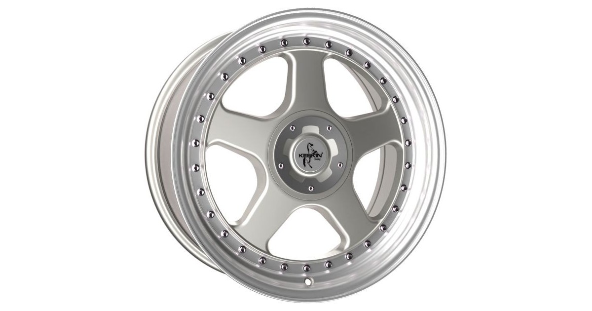 KESKIN KT1 Klassik  SILVER LIP POLISH 8,5x18 5/112+120 ET35 ,Alésage 72.6