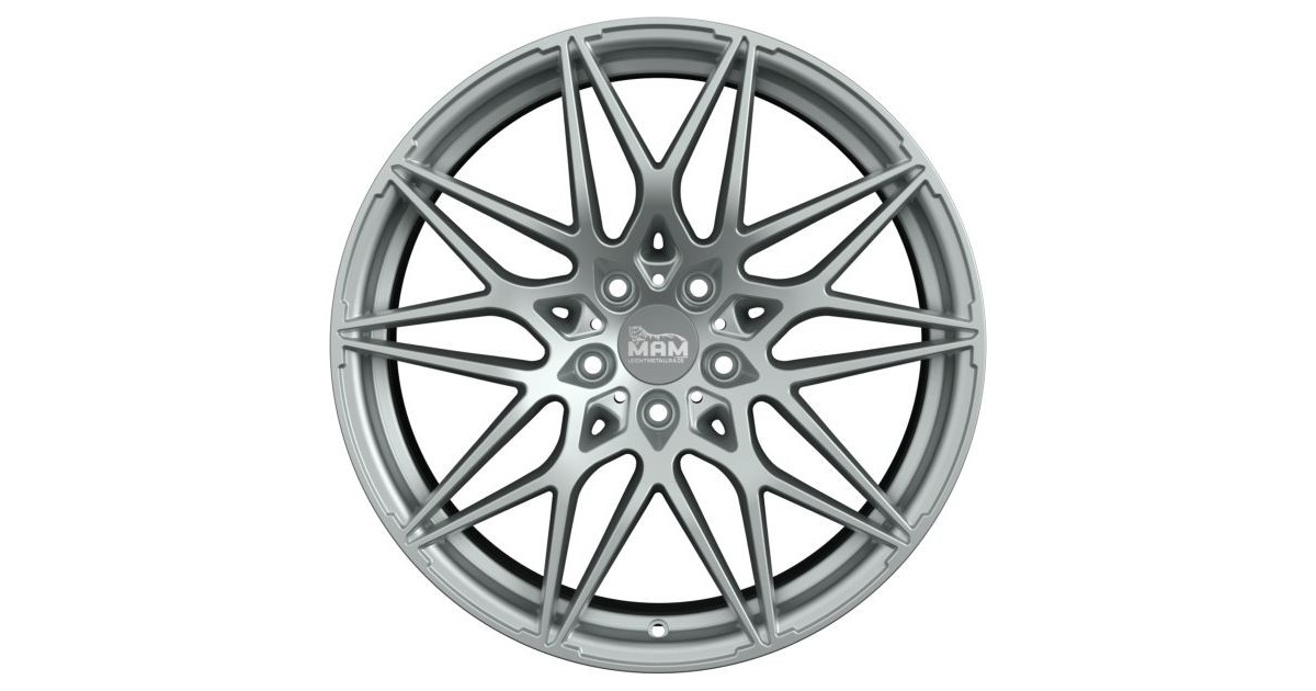 MAM B2 SILVER PAINTED 8,5x20 5/120 ET35 ,Alésage 72,6
