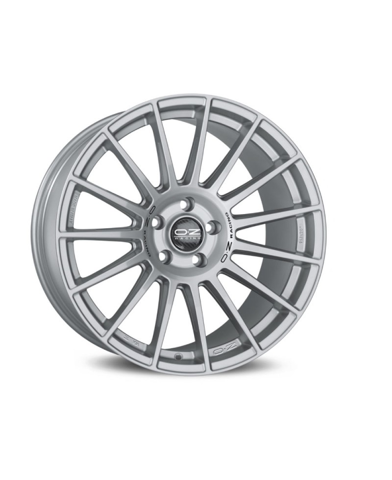 Jante ALU, OZ SUPERTURISMO DAKAR MATT RACE SILVER + BLACK LETTER 8.5X20 5/130 ET35.1, Alésage 66.6