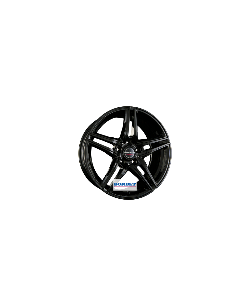 Jante ALU, Borbet XRT/BG/ET35 black glossy, 8X18 5/112 ET35, Alésage 72.50