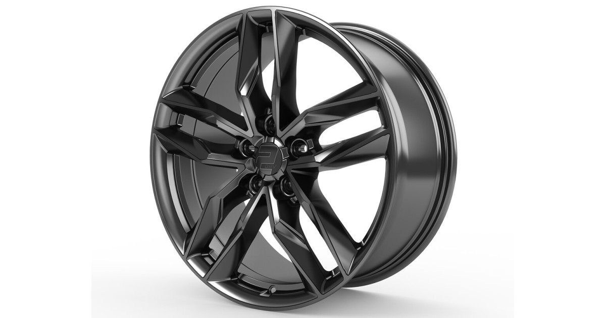 Jante ALU, Wheelworld - 2DRV WH40 DGM+ Dark Gunmetal Brillant Lackiert 9X20 5/130 ET50, Alésage 71.6