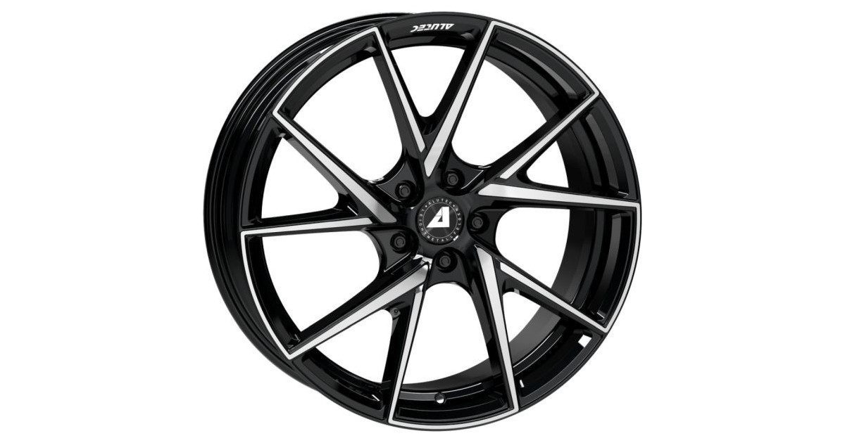 Jante Alu ALUTEC ADX.01 Diamond Black Front Polished 7,5x18 4x108 ET32 , Alésage 65.1