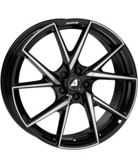 Jante ALU, Alutec  ADX.01 Noir brillant / Face polie 8.5X18 5/112 ET30, Alésage 70.1