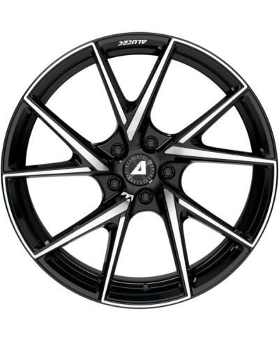 Jante ALU, Alutec  ADX.01 Noir brillant / Face polie 8.5X18 5/112 ET30, Alésage 70.1