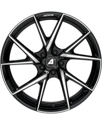 Jante ALU, Alutec  ADX.01 Noir brillant / Face polie 8.5X18 5/112 ET30, Alésage 70.1