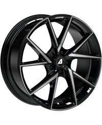 Jante ALU, Alutec  ADX.01 Noir brillant / Face polie 8.5X18 5/112 ET30, Alésage 70.1