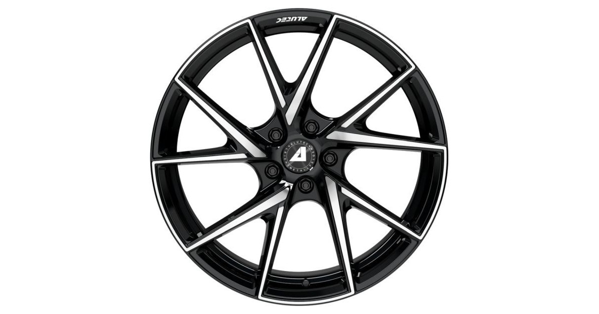 Jante ALU, Alutec ADX.01 Noir brillant / Face polie 8.5X19 5/114.30 ET40, Alésage 70.1
