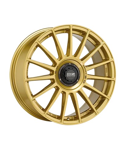 Jante ALU, OZ SUPERTURISMO EVOLUZIONE GOLD RACE GOLD + BLACK LETTER 8.5X19 5/112 ET44, Alésage 75