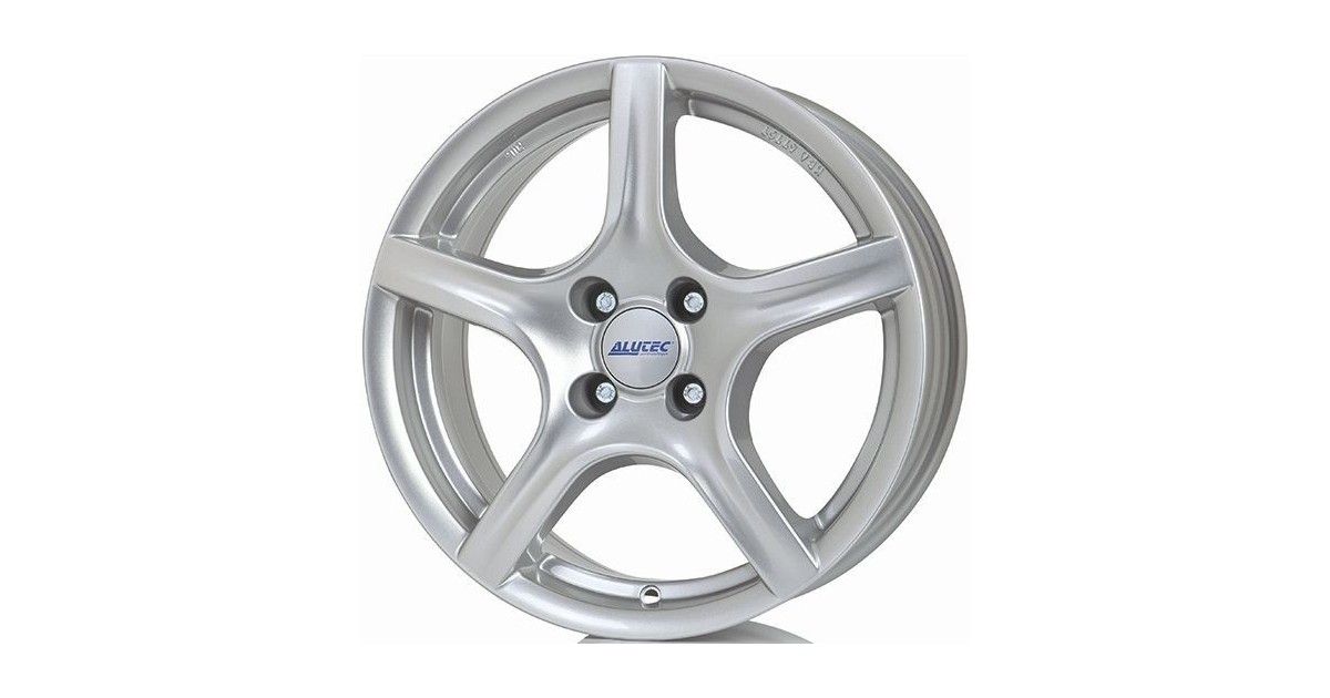 Jante ALU, Alutec GRIP polar-silber, 5.50X15 4/100 ET45, Alésage 63.4