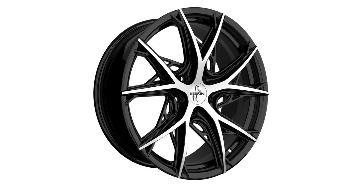 Jante ALU, Keskin Tuning KT24 BLACK FRONT POLISH 8.5X19 5/112 ET30, Alésage 66.6