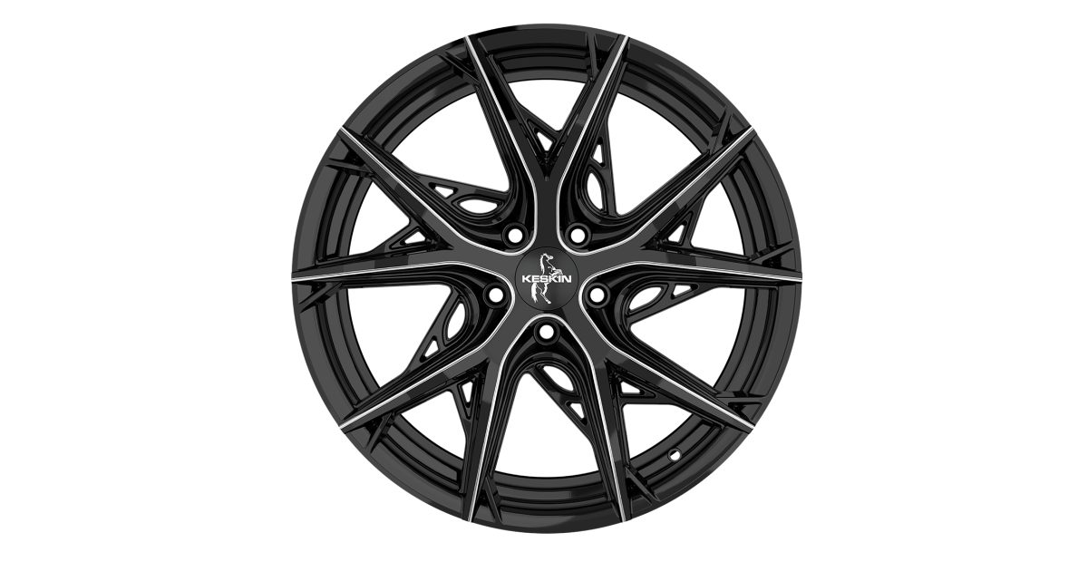 Jante ALU, Keskin Tuning KT24 BLACK SECRET DIAMOND 8.5X19 5/108 ET40, Alésage 72.6