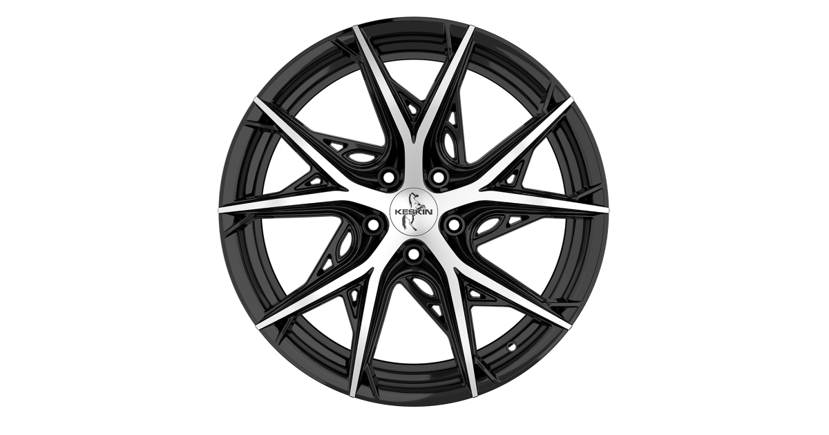 Jante ALU, Keskin Tuning KT24C BLACK FRONT POLISH 8.5X19 5/112 ET30, Alésage 66.6