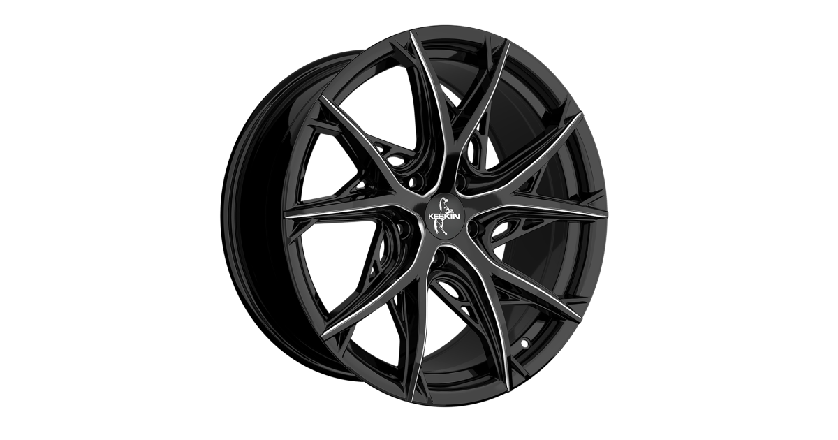 Jante ALU, Keskin Tuning KT24C BLACK SECRET DIAMOND 8.5X19 5/112 ET30, Alésage 66.6