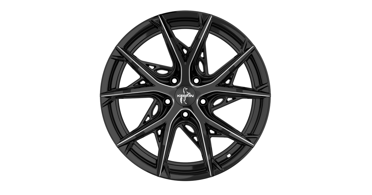 Jante ALU, Keskin Tuning KT24C BLACK SECRET DIAMOND 8.5X19 5/112 ET30, Alésage 66.6