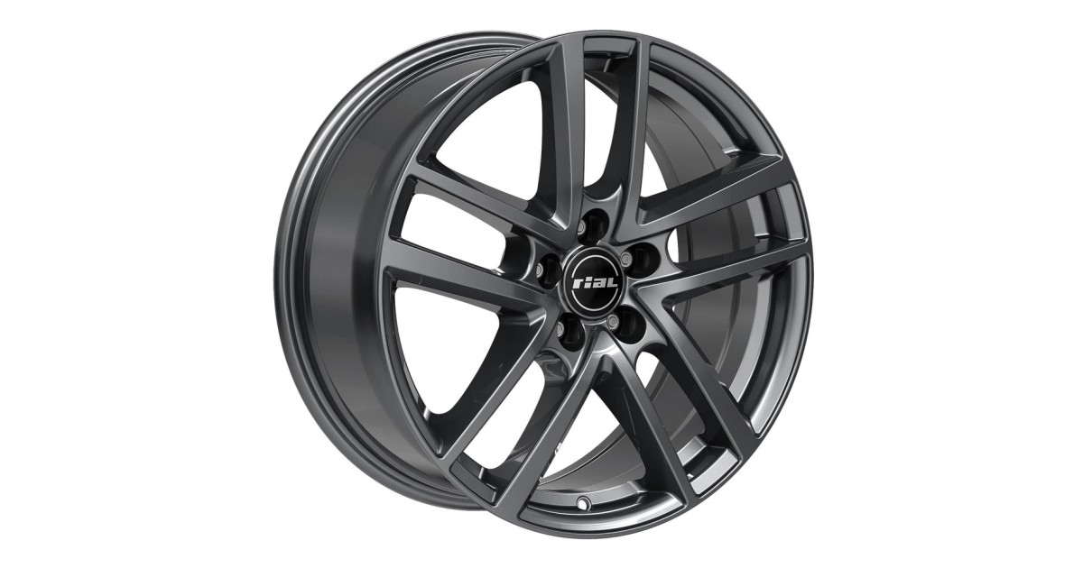 Jante Alu Rial Astorga Graphite 7x17 5x112 ET45 , Alésage 57.1