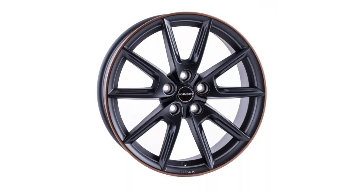 Jante Alu Borbet LX19 (BMRC) Black Matt Rim Copper 8x19 5x112 ET40 , Alésage 66.6