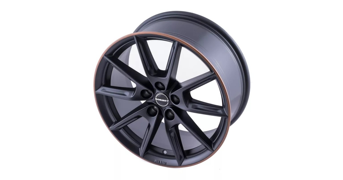 Jante Alu Borbet LX19 (BMRC) Black Matt Rim Copper 8x19 5x112 ET40 , Alésage 66.6