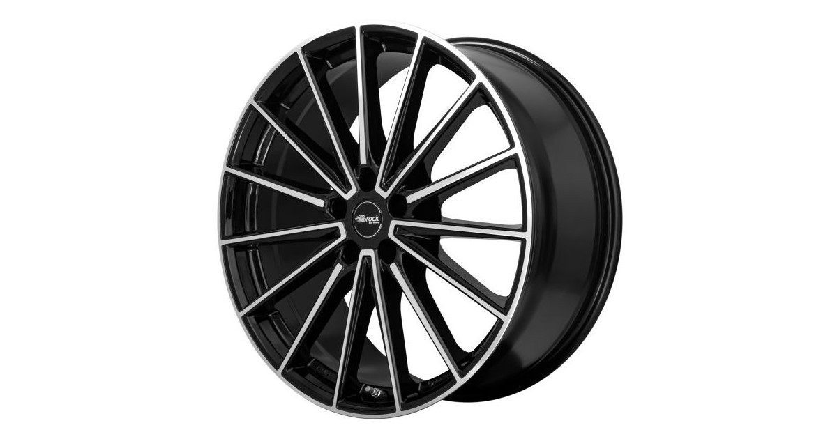 Jante Alu Brock B43 (SGVP) Gloss Black Full Polished 8x20 5x112 ET47 , Alésage 57.1