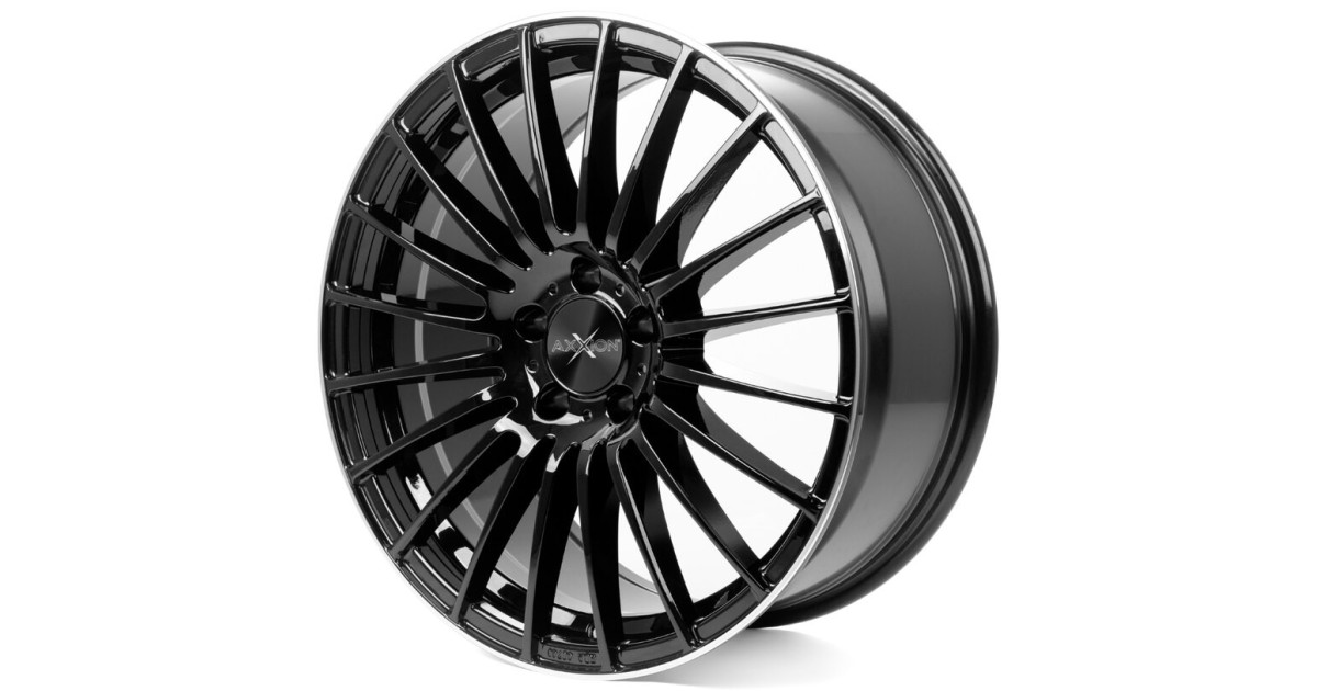 Jante ALU, Axxion AX5 SW+ Noir brillant / Bord poli  8.5X19 5/120 ET34, Alésage 72.6