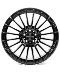 Jante ALU, Axxion  AX5 SW+ML+ Noir brillant / Bord poli 8X18 5/108 ET45, Alésage 72.6