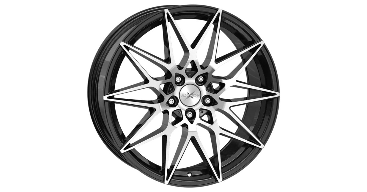 Jante ALU, Axxion  AX9 /SP+  Noir poli brillant 9X21 5/112 ET42, Alésage 66.6