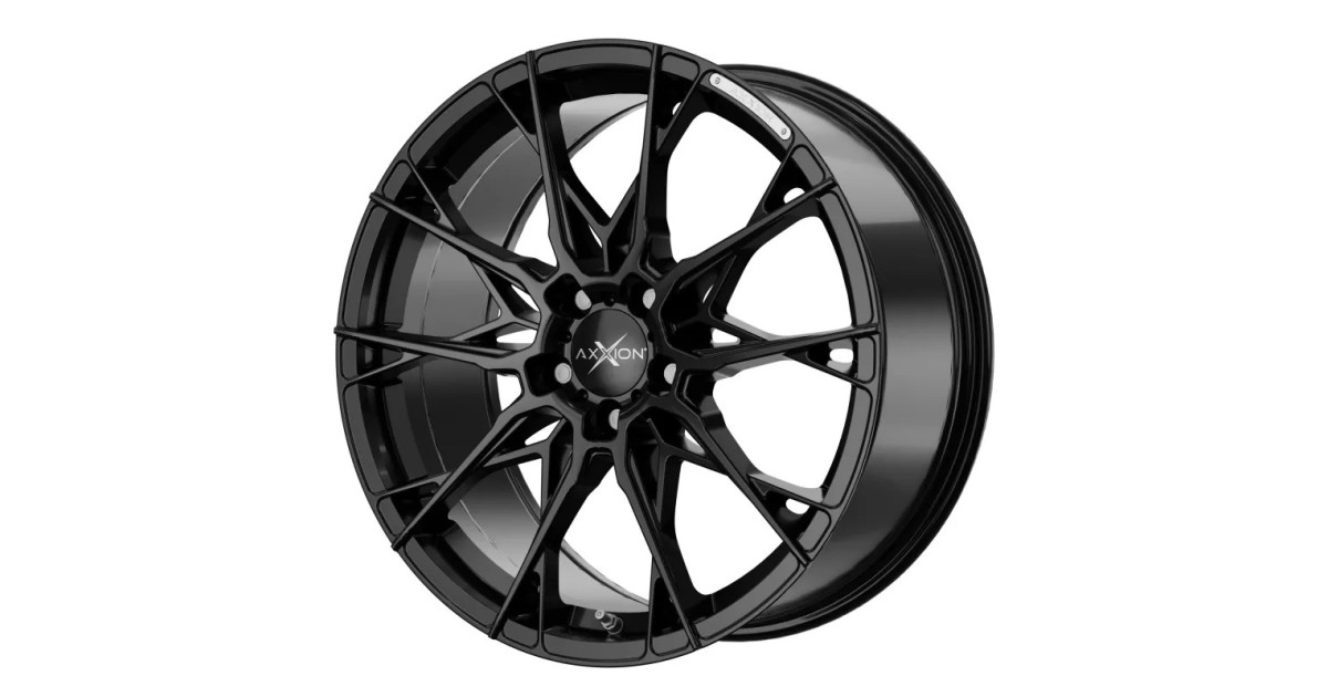 Jante ALU, Axxion X1 /SW+ Noir brillant laqué  8.5X19 5/112 ET35, Alésage 72.6