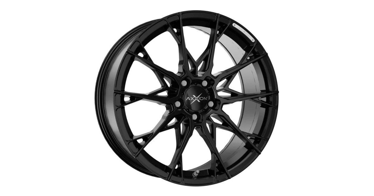 Jante ALU, Axxion X1 /SW+ Noir brillant laqué  8.5X19 5/112 ET35, Alésage 72.6