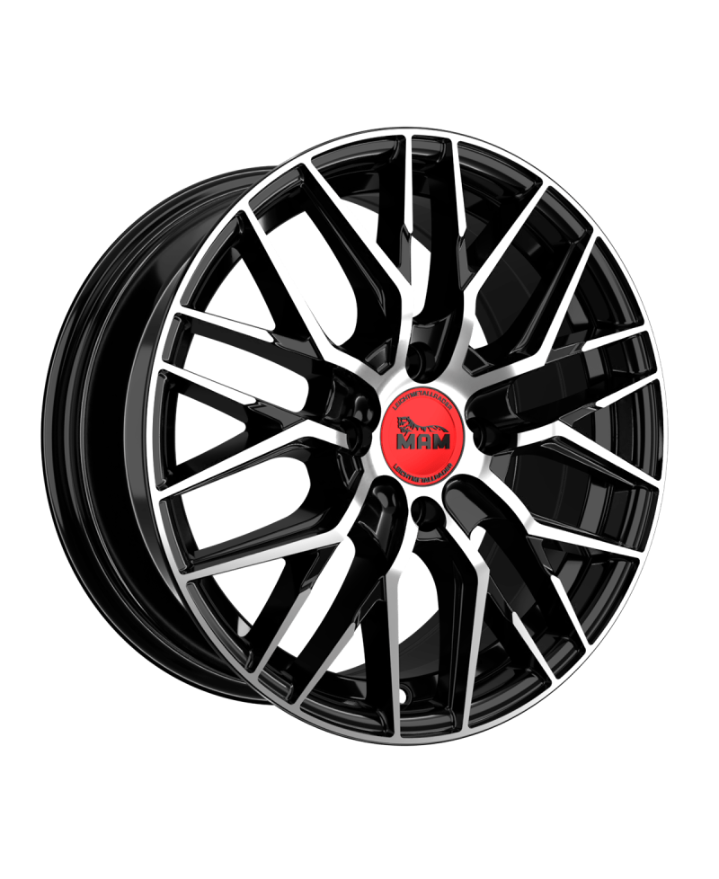 Jante ALU, MAM RS4 BLACK FRONT POLISH 4/108 ET20, Alésage 65.1