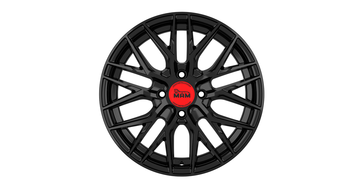 Jante ALU, MAM RS4 BLACK PAINTED 7x16 4/ 108 ET35, Alésage 63.4