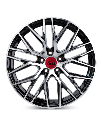 Jante ALU, MAM RS4 BLACK FRONT POLISH 5/114.3 ET40, Alésage 72.6