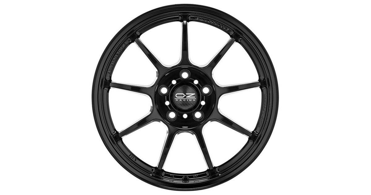 Jante ALU, OZ  ALLEGGERITA HLT GLOSS BLACK 8.5X18 5/130 ET53, Alésage 71.6