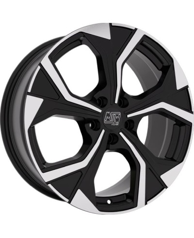 Jante Alu MSW 43 Gloss Black Full Polished 7,5x18 5x100 ET46  , Alésage 57.06
