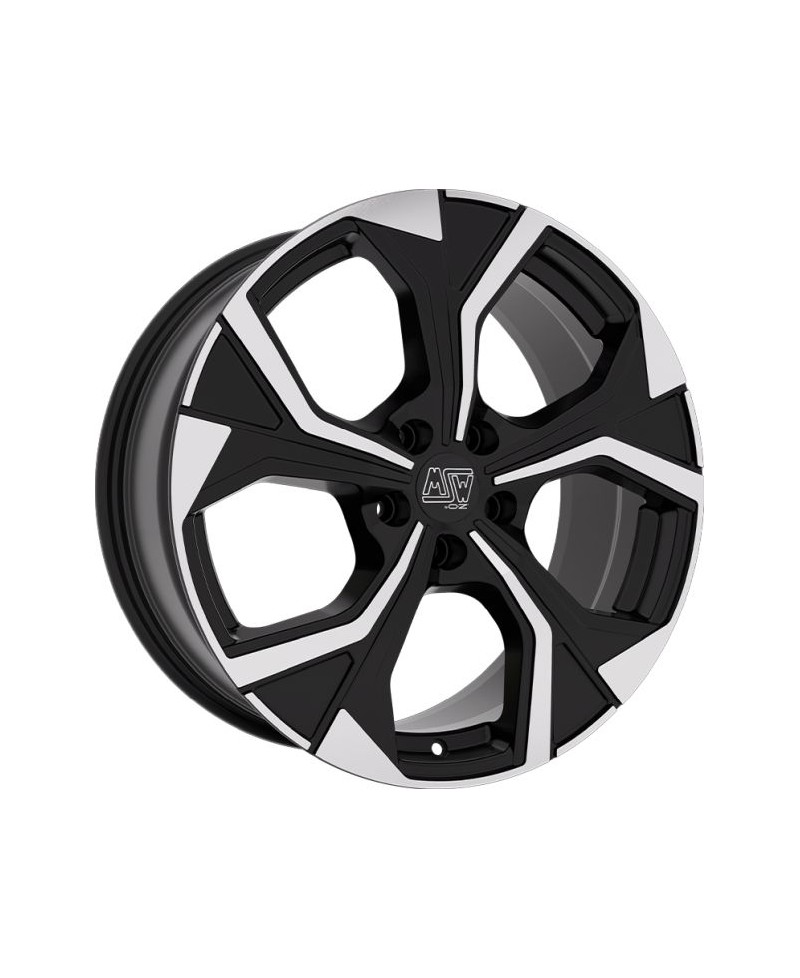 Jante Alu MSW 43 Gloss Black Full Polished 7,5x18 5x100 ET46  , Alésage 57.06