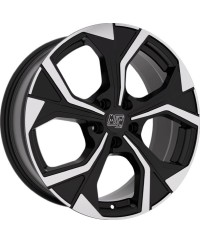 Jante Alu MSW 43 Gloss Black Full Polished 7,5x18 5x100 ET46  , Alésage 57.06