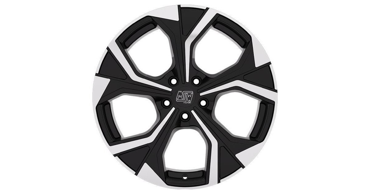 Jante Alu MSW 43 Gloss Black Full Polished 7,5x18 5x100 ET46  , Alésage 57.06