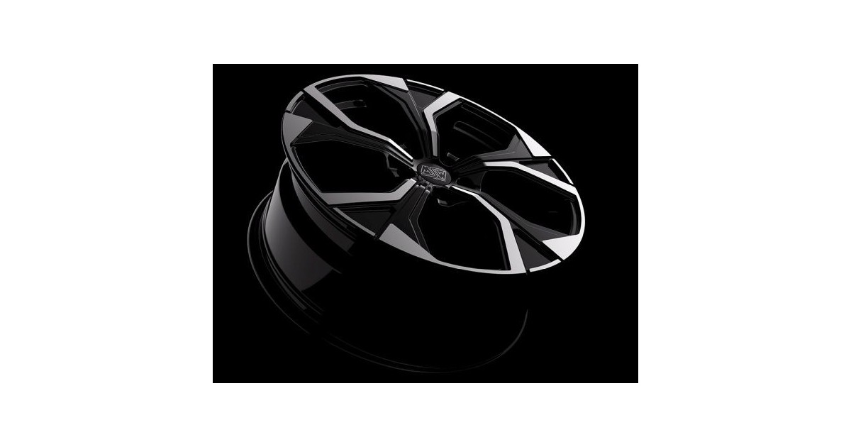 Jante Alu MSW 43 Gloss Black Full Polished 7,5x18 5x100 ET46  , Alésage 57.06