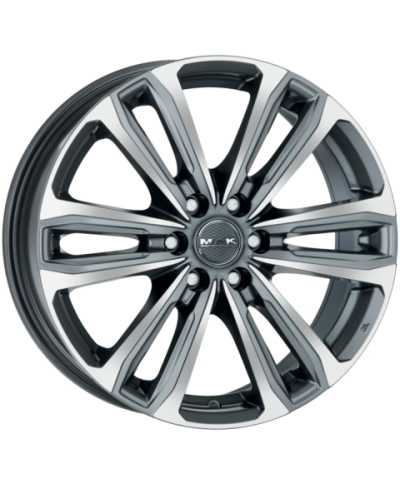 Jante Alu MAK Safari 6 Gunmetal Mirror Face 6,5x17 6x120 ET50 , Alésage 74.5