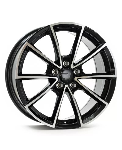 Jante ALU, Wheelworld - 2DRV WH28 SP+  Noir , Face Polie, 8X18 5/112 ET35, Alésage 66.6