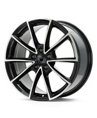 Jante ALU, Wheelworld - 2DRV WH28 SP+  Noir , Face Polie, 8X18 5/112 ET35, Alésage 66.6