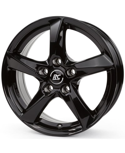 Jante Alu RC Design RC30 / SG  Noir brillant 6x15 4x108 ET47,5  , Alésage 63.4