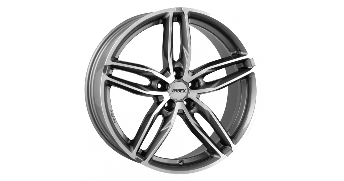 Jante ALU, ARBEX  2  titan polish 8.5X19 5/ 114.3 ET35, Alésage 72.6
