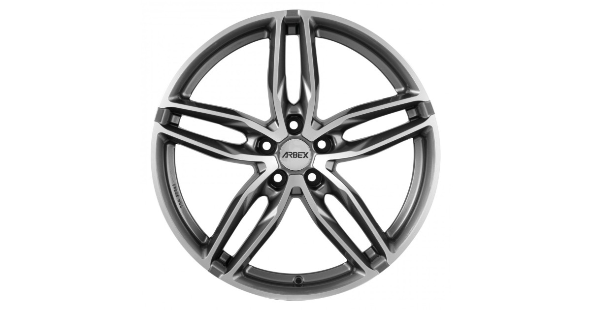 Jante ALU, ARBEX  2  titan polish 8.5X19 5/ 114.3 ET35, Alésage 72.6